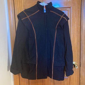 Italian Vintage Wool Appliqué Coat (S/M)